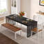 Zaiveon 78.74" Iron Dining Table(Chairs not included)-1456499139-1452973572