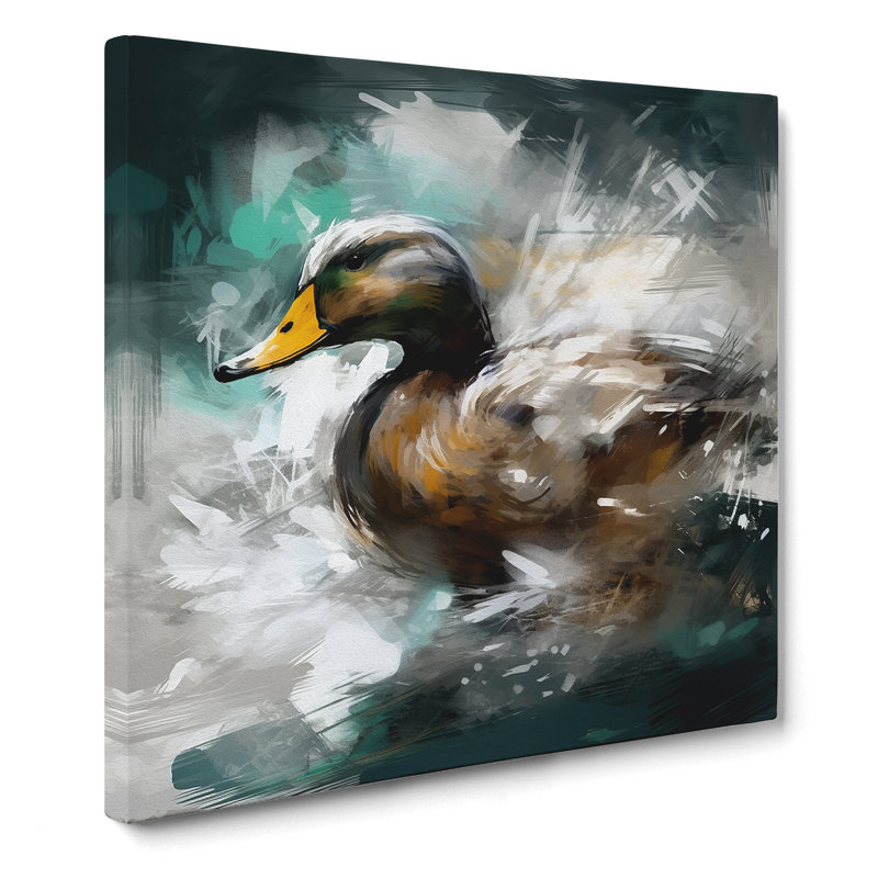 Duck Gestural Art No.2 - Print, 35cm H x 35cm W x 3cm D