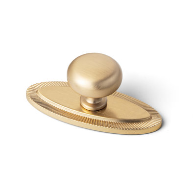 1.14" Diameter Mushroom Knob With Backplate-E