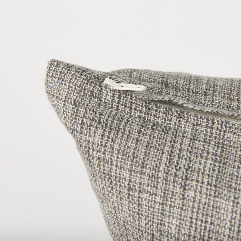  Housse de coussin en lin, Gris