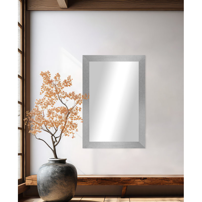 Maci Eileen Mirror, 33" x 56", Silver Platinum