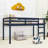 Wooden Loft Bed With Ladder-122058759