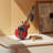 23"H Handmade Metal Guitar Sculpture, Hand-Painted Music Statue Decor For Home & Office-879483839