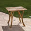 Table de salle à manger d'extérieur carrée en bois d'acacia - L 31,50 po x l 31,50 po x H 30,00 po - brun naturel