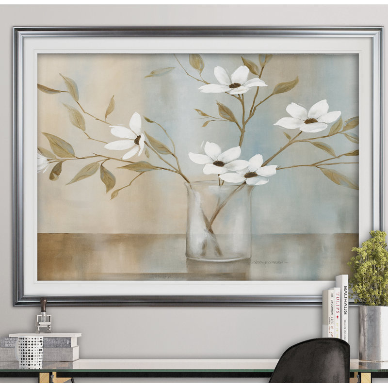 " Pastel Light II " Painting Print, Silver, 30" H x 40" W x 1.5" D