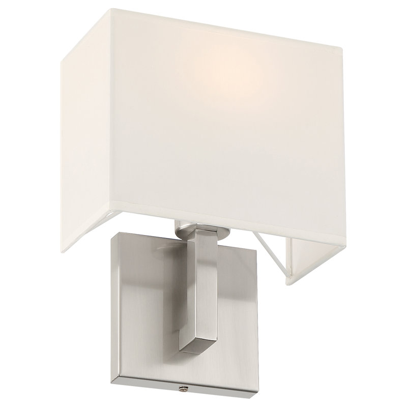 Jaxzen Mid Town 1 Light LED Wall Sconce, Brushed Steel