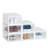 Set Of 6 Stackable Clear Plastic Shoe Storage Box