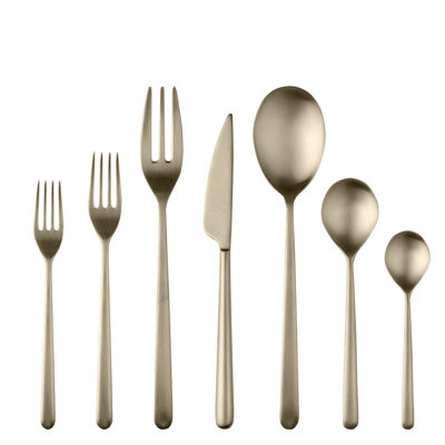 Ensemble de couverts Linea - 32 pièces - Champagne glacé