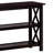 Deep Merlot Sofa Table With 2-Shelf