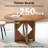 47" Round Dining Table For 4 Farmhouse Kitchen Table-2078069670