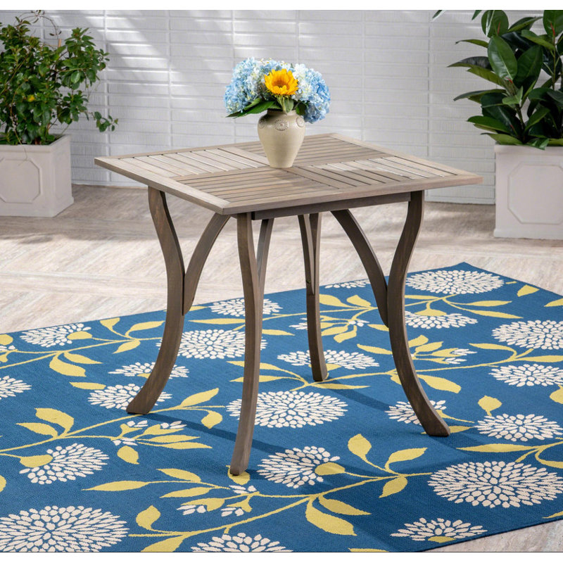 Table carrée en bois 31,5 po Hermosa