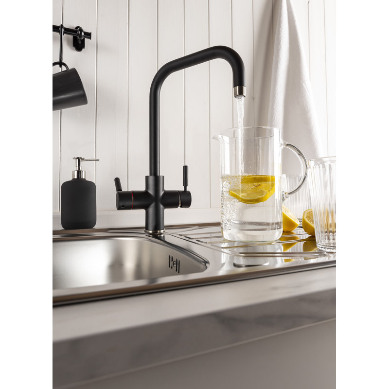 Abode Hemista 4-in-1 Steaming Hot Water Tap, Matt Black