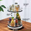 Sorbus transparent Lazy Susan - Organisateur de cuisine rotatif - 2 niveaux