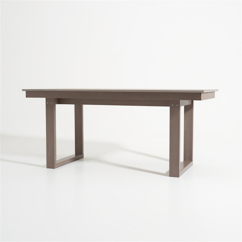 67"HDPE Outdoor Dining Table(Only Including Table), Wood