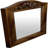 Wood Flat Wall Mirror
