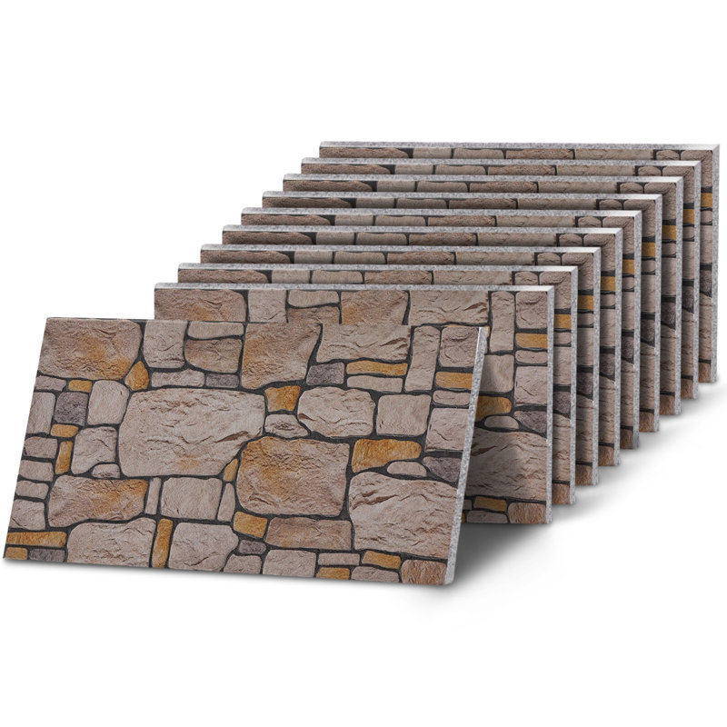 Cottage Warm Sand Stone Effect Wall Panel - Box of 5