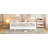 Twin Size Platform Bed With Guardrails, Solid Wood Twin Bed Frame, Can Be Converted Into A Double Twin Platform Bed-1286659144