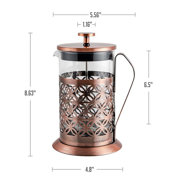 OVENTE French Press 34 oz 1 Liter Coffee Tea Maker