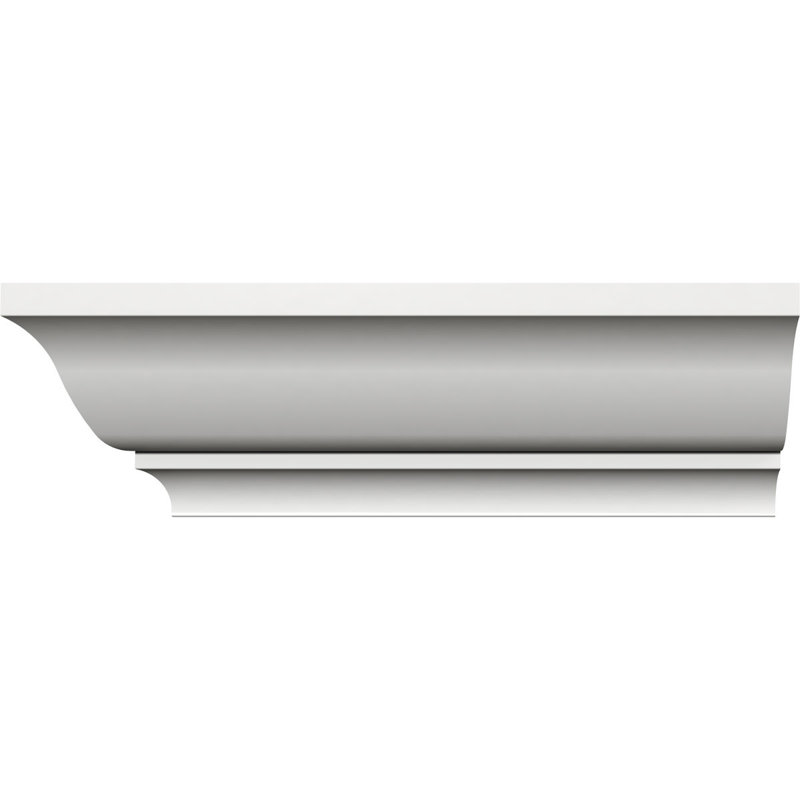 Unfinished PVC Crown Moulding, 96 inches