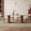 71'' Modern Rectangular Dining Table, With Sintered Stone Tabletop And Rounded Corners