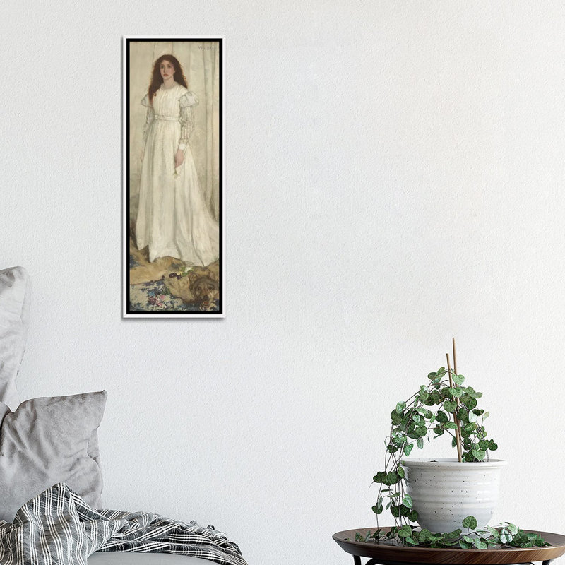 Print, 91.44 cm H x 30.48 cm W x 4.445 cm D, White
