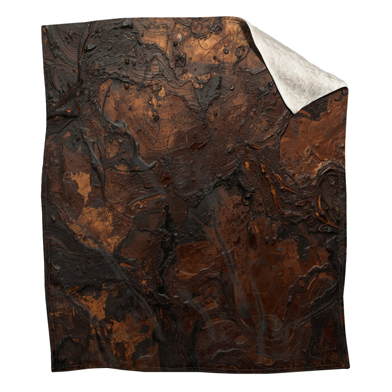 Textured Copper Surface Blankets, 50in W x 60in H