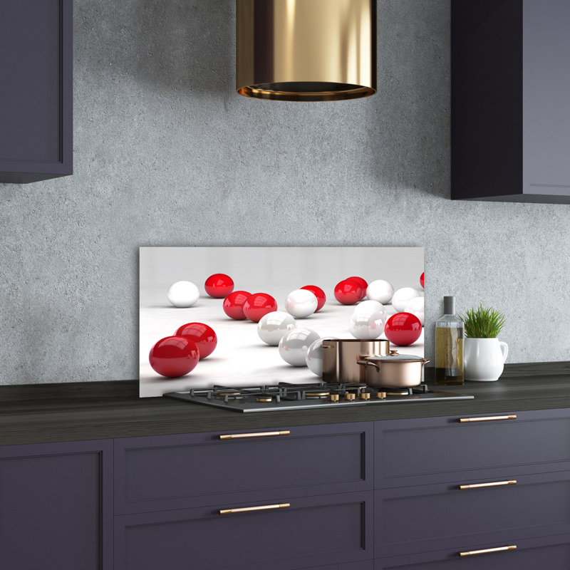Lorenzi 50cm W x 100cm L Glass Peel and Stick Panel