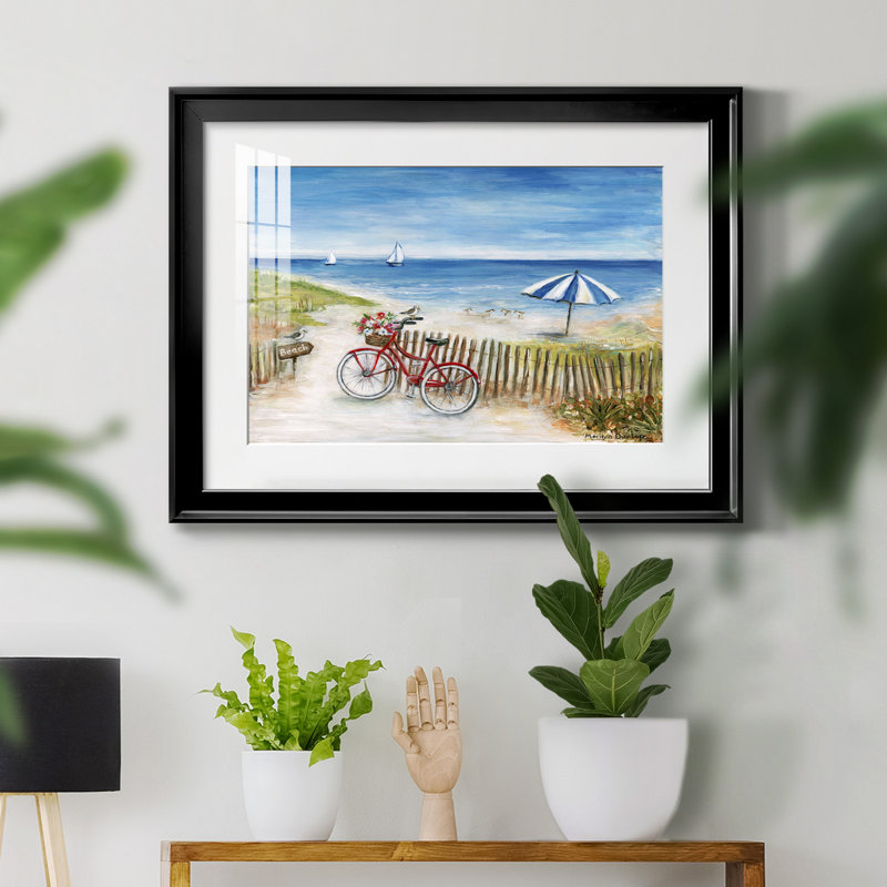 Beach Ride II - peinture encadrée, H 22,5 po x l 30,5 po x P 1,5 po, Noir
