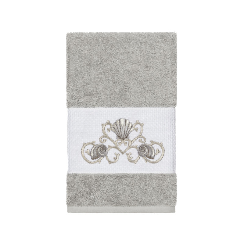 Bella Turkish Cotton Midweight Hand Towel, Light Gray