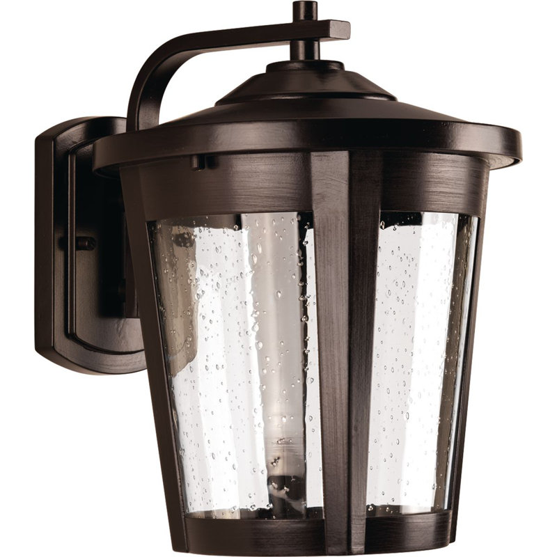 Meador LED Wall Light, Antique Bronze, 12" H x 9.5" W x 11.12" D
