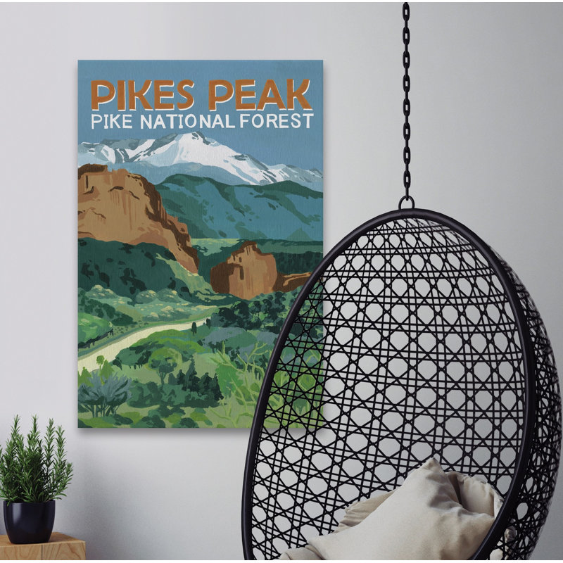 Pike National Forest - impression sur toile tendue, H 45 po x l 30 po x P 1,5 po