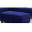 Repose-pieds en velours indigo Living