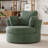 42.1" Wide Slipcovered Swivel Barrel Chair-1954448382