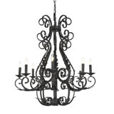Italian 8 - Light Candle Style Empire Chandelier