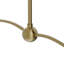 Gable Linear Chandelier (Antique Natural Brass with Russet Shade)