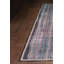 Tapis décoratif rayé bleu, beige et gris-1265919798