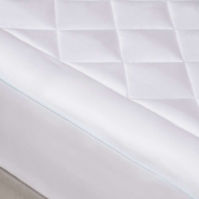 Full Size White Tencel Down Alternative Mattress Pad