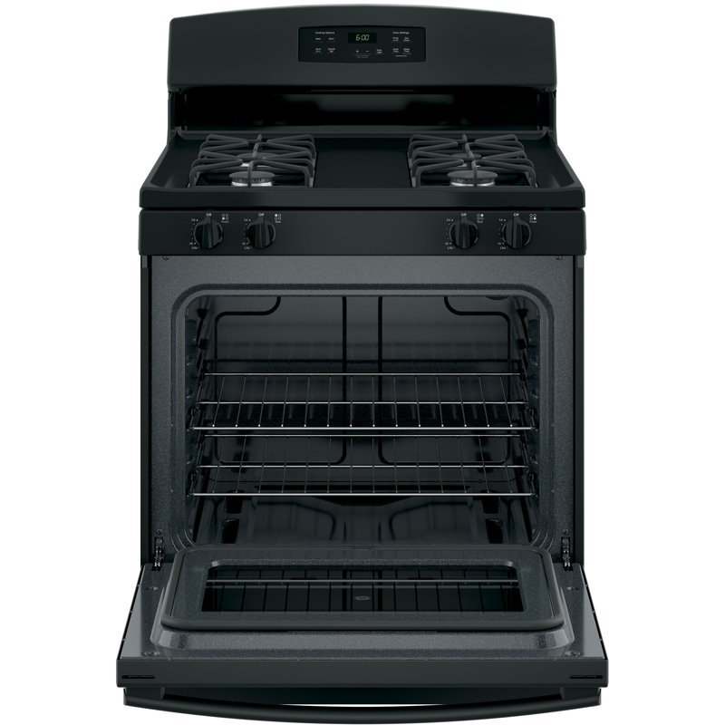 30" 4.8 cu. ft. Freestanding Gas Range, Black