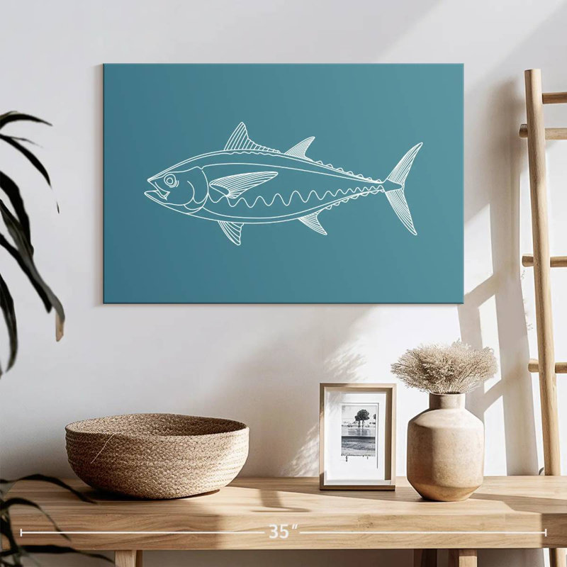Blackfin Tuna, 16" H x 24" W