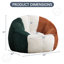 Fauteuil à billes surdimensionné moderne 43 po Curduroy-1551246076-1544658730