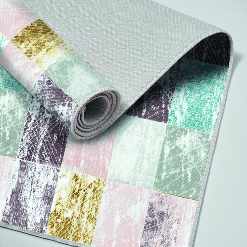 Ensemble de luxueux tapis de bain (2 pièces), 100% polyester, antidérapant, antibactérien | Dimensions: 19,7 po x 23,6 po et 23,6 po x 39,4 po | Tissu ultra-absorbant et facile à nettoyer, lavable à la machine à 86 ° F | Parfait pour la salle de bain ou le spa