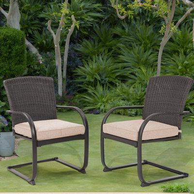 Chaise de terrasse avec coussin Georgy