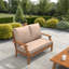 Outdoor Loveseat Cushion, Deep Seat/Back Replacement Cushion 5 Inch-475701399