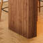 Table de bar longue de 55,1 po avec lumières à DEL RVB et plateau en faux marbre, table de pub à hauteur de comptoir avec sièges pour 4 personnes, îlot de cuisine moderne pour la salle à manger ou le bar à la maison
