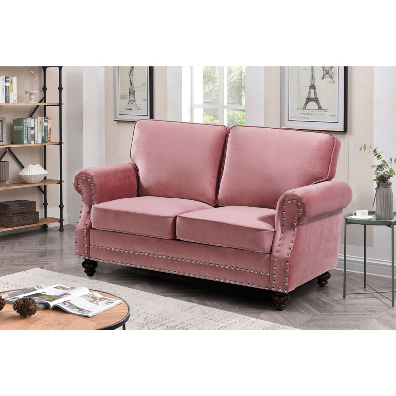 Canapé Hananiah, Ros, H 37,4 po x l 61,42 po x P 33,9 po