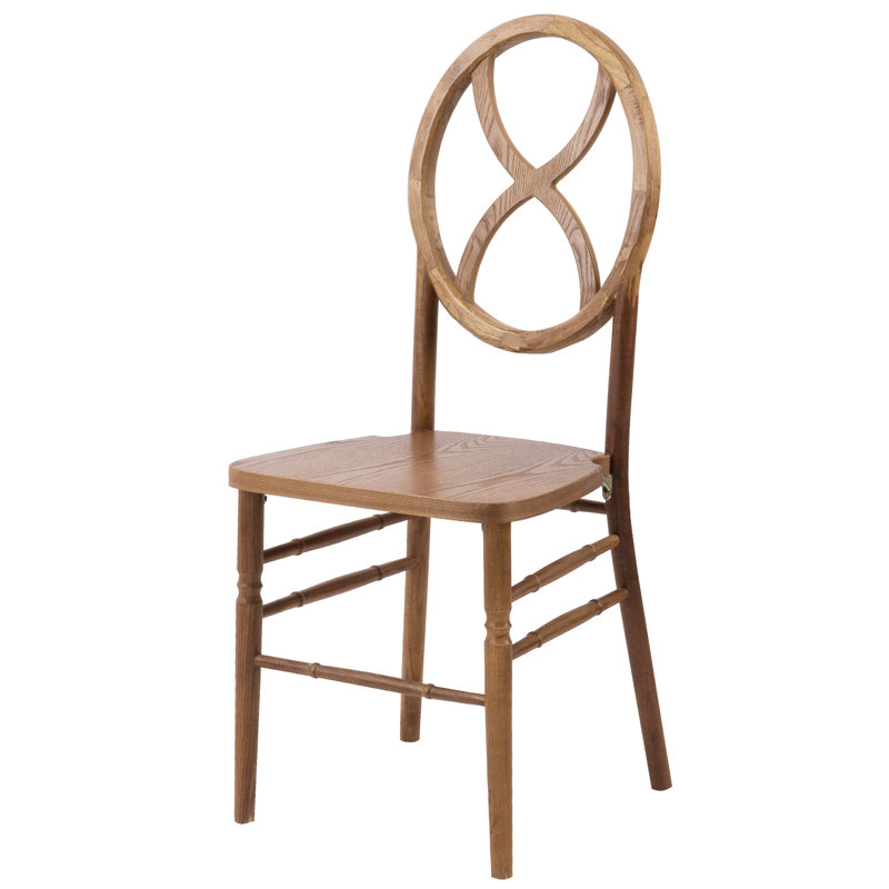 Chaise d'appoint en bois massif Gantz, Sorbier antique