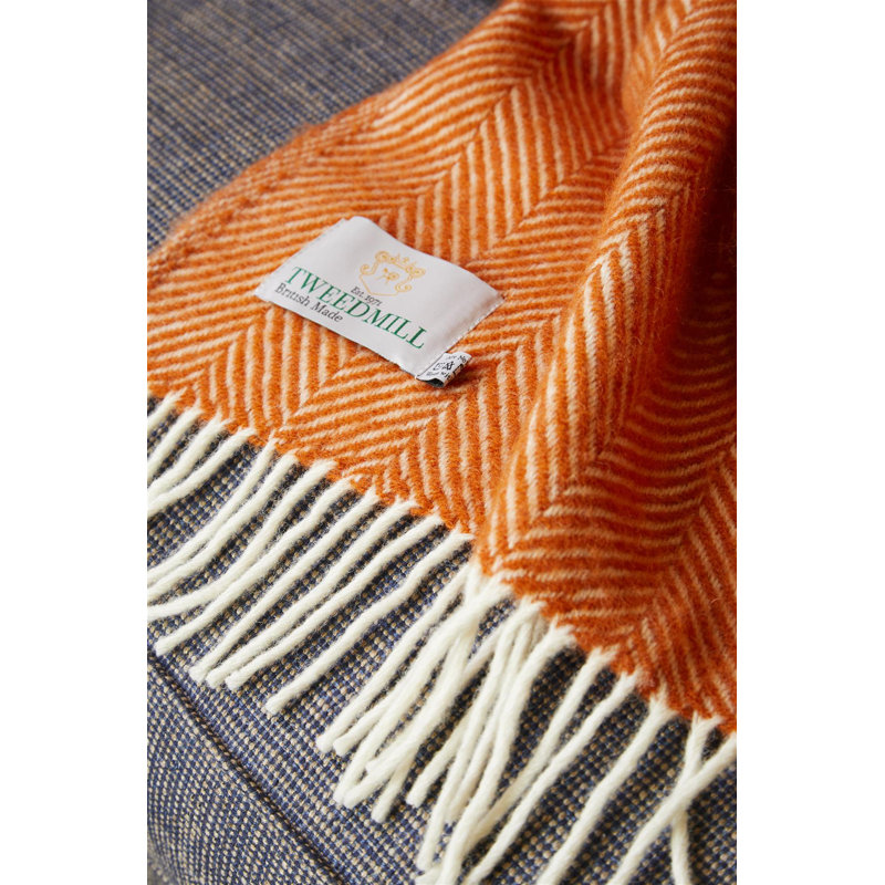 Throw Blanket, Cinnamon Orange