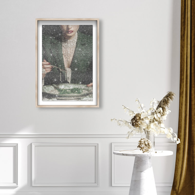 Forest Feast Print by Oliver Gal, 16.5"H x 11.5"W, Natural Oak Shadowbox