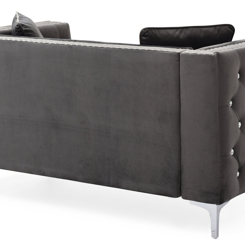 Causeuse élégante et contemporaine, Gris