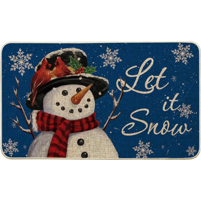 Paillasson bonhomme de neige Let It Snow Winter